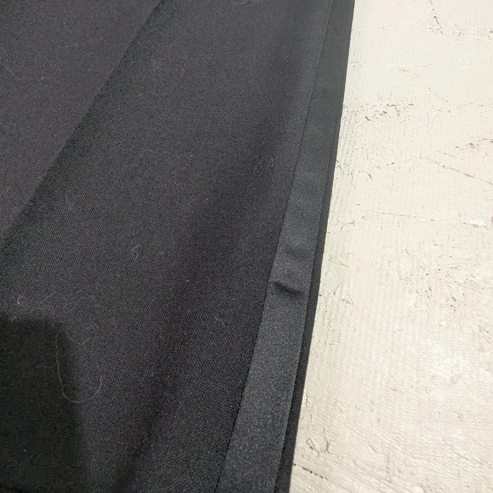 Vintage Black Wool Tuxedo Suit Set 44L Peak Lapel‎ USA